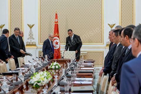 March 19, 2015: First extraordinary joint meeting of the Supreme Council for Internal Security and the Supreme Council of the Armed Forces, chaired by President Béji Caid Essebsi, the Prime Minister, and the Ministers of the Interior and Defense, at the Carthage Palace. “Tunisia is at war,” declared the President.