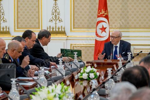 March 19, 2015: First extraordinary joint meeting of the Supreme Council for Internal Security and the Supreme Council of the Armed Forces, chaired by President Béji Caid Essebsi, the Prime Minister, and the Ministers of the Interior and Defense, at the Carthage Palace. “Tunisia is at war,” declared the President.