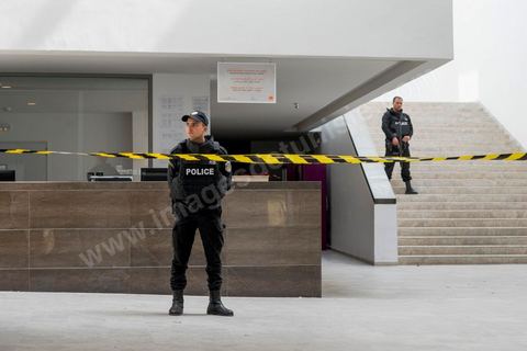 March 19, 2015: As part of a press conference, authorities granted the press access to the entrance hall of the Bardo Museum in Tunis, the site of the terrorist attack that claimed the lives of 19 Tunisian and foreign victims.