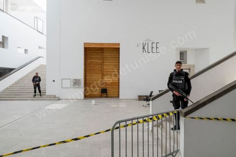 March 19, 2015: As part of a press conference, authorities granted the press access to the entrance hall of the Bardo Museum in Tunis, the site of the terrorist attack that claimed the lives of 19 Tunisian and foreign victims.