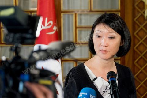 18 avril 2015 : Fleur Pelerin, Ministre de la Culture française, au palais présidentiel de Carthage, le président tunisien Béji Caïd Essebsi reçoit la délégation. Dans le cadre de la promotion de la Tunisie, la ministre française de la Culture Fleur Pelerin s'est rendue en Tunisie dans un voyage organisé par le ministère du tourisme avec une délégation de personnalités françaises et tunisiennes qui participent à la campagne de communication "La Tunisie, moi j'y vais".