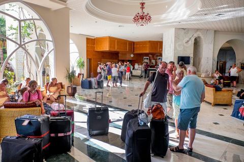June 26, 2015: In shock, the hotel guests packed their bags and wanted to leave the area and return to their home countries. A terrorist attack took place at a hotel in the tourist area of Port El Kantaoui, north of Sousse. A young Tunisian terrorist opened fire for nearly half an hour on tourists, from the hotel beach all the way to the front desk, leaving a preliminary death toll of 39 among tourists and Tunisian employees, before being shot dead by law enforcement. The Tunisian Ministry of Health states that among the injured are people of British, Belgian, German, and Norwegian nationalities, among others.