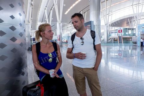 27 juin 2015 : A l'aéroport d'Enfidha Patricia et son fiancé Bjorg, originaire de Frankfurt, font partie des touristes qui ont anticipé leur départ suite à l'attaque terroriste. Au lendemain de l'attaque terroriste de Sousse qui a fait 39 morts dans un Hotel de la zone touristique de Port El Kantaoui.