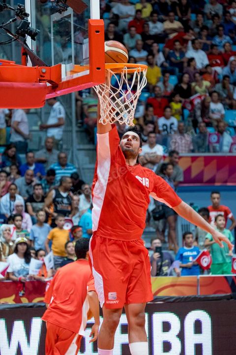 August 23, 2015: Tunisia's final group stage game against Nigeria at AfroBasket Tunisia 2015. Tunisia won (70-59) and finished first in its group.