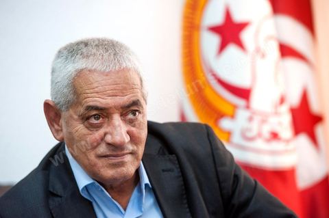 Houcine ABBASSI, General Secretary of the UGTT (General Union of Tunisian Workers), a labor union and member of the Tunisian National Dialogue Quartet, which was awarded the 2015 Nobel Peace Prize on October 9, 2015. 