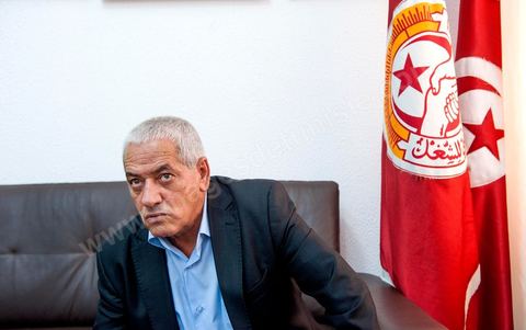 Houcine ABBASSI, General Secretary of the UGTT (General Union of Tunisian Workers), a labor union and member of the Tunisian National Dialogue Quartet, which was awarded the 2015 Nobel Peace Prize on October 9, 2015. 