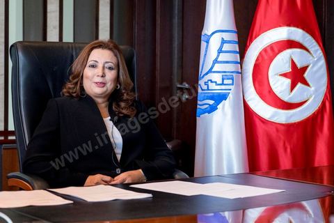 Wided Bouchamaoui, President of UTICA, the Tunisian employers’ union, and the only woman among the members of the Tunisian National Dialogue Quartet, which was awarded the 2015 Nobel Peace Prize on October 9, 2015. In her office a few hours after the Nobel Prize was announced.
