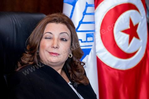 Wided Bouchamaoui, President of UTICA, the Tunisian employers’ union, and the only woman among the members of the Tunisian National Dialogue Quartet, which was awarded the 2015 Nobel Peace Prize on October 9, 2015. In her office a few hours after the Nobel Prize was announced.