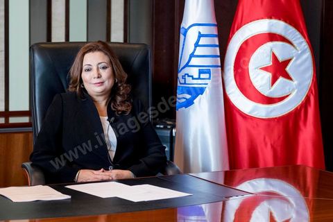 Wided Bouchamaoui, President of UTICA, the Tunisian employers’ union, and the only woman among the members of the Tunisian National Dialogue Quartet, which was awarded the 2015 Nobel Peace Prize on October 9, 2015. In her office a few hours after the Nobel Prize was announced.