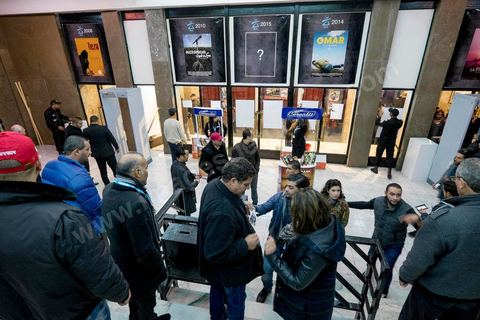 November 26, 2015: Security check at the theater entrance. As part of the JCC (Carthage Film Festival), the Arab-African Film Festival in Tunis, the film “Much Loved” by Moroccan director Nabil Ayouch had its first screening in a Muslim country. Two days after the terrorist attack on a presidential police bus just a few hundred meters from the JCC movie theaters, the screening of “Much Loved” became a double challenge. JCC Director Brahim Eltaief and Nabil Ayouch were determined to keep the screening on the schedule, just as they did for the rest of the festival. The theater filled with more than a thousand film enthusiasts eager to meet Nabil Ayouch and see the Arabic-language premiere of this excellent film, which portrays the reality of Moroccan sex workers in a raw yet highly skilled manner. The screening was followed by a press conference.