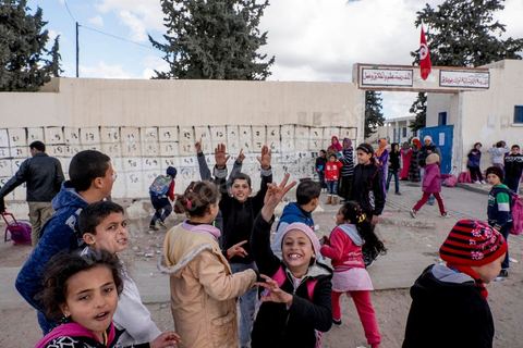 January 22, 2016, in front of the elementary school in the working-class neighborhood of Cité Ezzouhour in Kasserine.