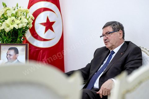 Habib Essid, chef du gouvernment tunisien depuis le 6 février 2015
