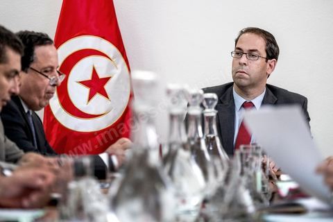 7 novembre 2016 : Réunion ministérielle restreinte pour la préparation de la conférence internationale des investisseurs à la fin du mois de novembre à Tunis. interview avec le Premier Ministre tunisien Youssef Chahed, au siège du gouvernement de la Kasbah.