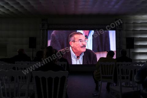 Public hearings of the Truth and Dignity Commission, November 18, 2016. Bachir Laabidi, a union leader from Redeyef, was arrested and tortured during the uprising in the Gafsa mining region from January to June 2008.