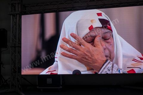 Public hearings of the Truth and Dignity Commission, November 18, 2016. The mother of Fayçal Baraket, an Ennahda Party activist who died under torture in October 1991.