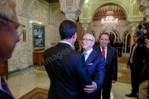 28 novembre 2016 : rencontre entre le Président tunisien Béji Caid Essebsi et le PRemier Ministre français Manuel Valls à la veille de l'ouverture de la Conférence des investisseurs pour la  Tunisie Tunisia2020.