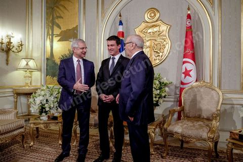 28 novembre 2016 : rencontre entre le Président tunisien Béji Caid Essebsi et le PRemier Ministre français Manuel Valls à la veille de l'ouverture de la Conférence des investisseurs pour la  Tunisie Tunisia2020.