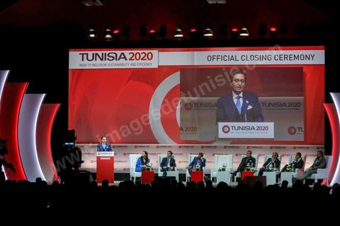 30 novembre 2016 allocution de cloture de la conférence internationale Tunisia2020 par Fadhel Abdelkefi. 