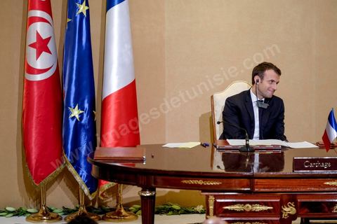 January 31, 2018: Signing of agreements and a press conference by Presidents Emmanuel Macron and Beji Caid Essebsi at the Presidential Palace in Carthage as part of the French president’s state visit to Tunisia.