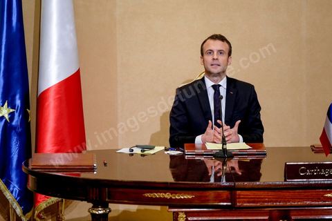 January 31, 2018: Signing of agreements and a press conference by Presidents Emmanuel Macron and Beji Caid Essebsi at the Presidential Palace in Carthage as part of the French president’s state visit to Tunisia.