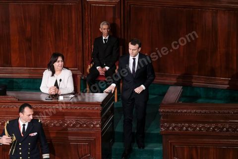 February 1, 2018: Speech by Emmanuel Macron before members of the ARP (Assembly of People’s Representatives) at the Bardo in Tunisia. After emphasizing that Tunisia’s challenges are primarily economic, the French president stated that “painful reforms are necessary for Tunisia to become a truly attractive destination.”From 2016 to 2020, France’s aid for Tunisia’s economic recovery totaled 1.2 billion euros, with an additional 500 million euros allocated for 2020–2022. “If you fail, we fail” was the phrase Macron repeated throughout his 24-hour state visit.
