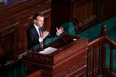 February 1, 2018: Speech by Emmanuel Macron before members of the ARP (Assembly of People’s Representatives) at the Bardo in Tunisia. After emphasizing that Tunisia’s challenges are primarily economic, the French president stated that “painful reforms are necessary for Tunisia to become a truly attractive destination.”From 2016 to 2020, France’s aid for Tunisia’s economic recovery totaled 1.2 billion euros, with an additional 500 million euros allocated for 2020–2022. “If you fail, we fail” was the phrase Macron repeated throughout his 24-hour state visit.