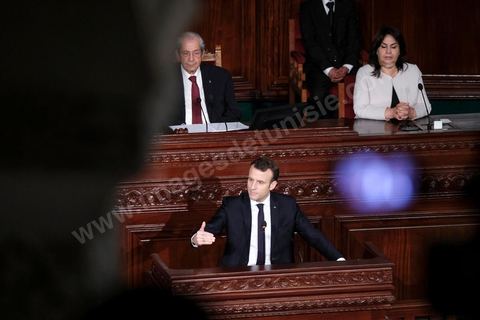 February 1, 2018: Speech by Emmanuel Macron before members of the ARP (Assembly of People’s Representatives) at the Bardo in Tunisia. After emphasizing that Tunisia’s challenges are primarily economic, the French president stated that “painful reforms are necessary for Tunisia to become a truly attractive destination.”From 2016 to 2020, France’s aid for Tunisia’s economic recovery totaled 1.2 billion euros, with an additional 500 million euros allocated for 2020–2022. “If you fail, we fail” was the phrase Macron repeated throughout his 24-hour state visit.