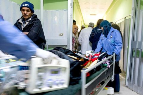 16 janvier 2018 : Service d'urgence de l'Hopital Régional de Gafsa.