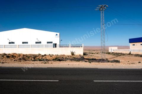17 janvier 2018 : Entre les deux villes minières de Redeyef et Moularès, l'état tente de développer une zone industrielle, deux batiments vides occupent aujourd'hui cette ZI. 