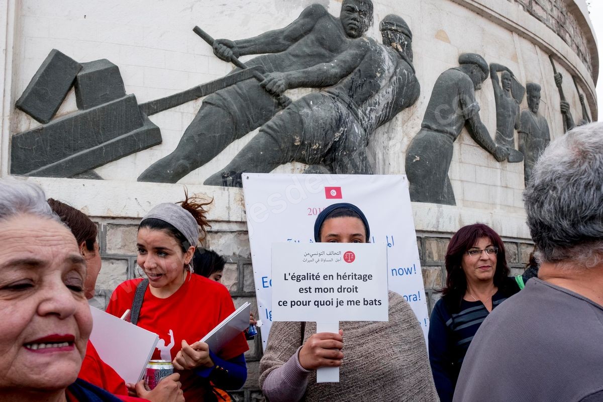 M37-900 Manifestation pour egalite en Tunisie 10032018