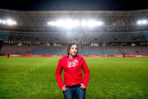 23 mars 2018 : Match de football amical entre la Tunisie et l'Iran en vue de la préparation à la coupe du monde de football en Russie en juin 2018. match au stade de Radès, banlieue sud de Tunis, avec près de 4000 spectateurs et sous une pluie intensive, la Tunisie remporte le match 1 à 0. 