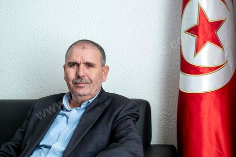 14 janvier 2019 : 8ème anniversaire de la révolution, place Med Ali au siège historique de l'UGTT, Noureddine Taboubi, secrétaire général fait au balcon de son bureau son discours à près d'un millier de syndicalistes. Suivi ensuite de l'interview dans son bureau.