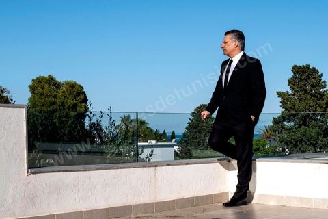 1er juin 2019 :Portrait de Nabil Karoui qui vient de se déclarer candidat à l'élection présidentielle prévue le 15 septembre 2019 sous l'étiquette de son parti Au coeur de la Tunisie. 