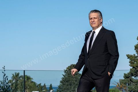 Portrait de Nabil Karoui, que le toit de sa maison au coeur de Carthage,  qui vient de se déclarer candidat à l'élection présidentielle prévue à la fin de 2019.