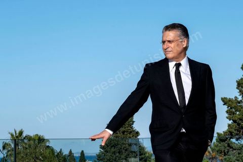 Portrait de Nabil Karoui, que le toit de sa maison au coeur de Carthage,  qui vient de se déclarer candidat à l'élection présidentielle prévue à la fin de 2019.