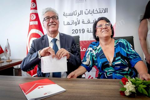7 aout 2019 : dépot de candidature pour les élections présidentielles de Hamma Hammami