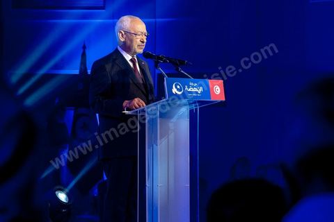 30 août 2019 : Discours de Rached Ghannouchi, président du parti et candidat aux legislatives à Tunis. Au palais des congrès de Tunis, le parti Ennahdha organise sa grande conférence de présentations des candidats et programmes pour les élections législatives et présidentielles de cette fin d'année 2019. Présentation du programme électoral, présentation des têtes de listes législatives, et, à leur tête le Rached Ghannouchi, qui se présente comme député sur Tunis, et,  pésentation du  premier candidat à la présidentielle pour le parti, Abdlefattah