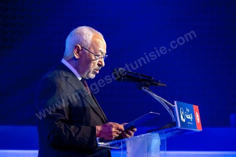 30 août 2019 : Discours de Rached Ghannouchi, président du parti et candidat aux legislatives à Tunis. Au palais des congrès de Tunis, le parti Ennahdha organise sa grande conférence de présentations des candidats et programmes pour les élections législatives et présidentielles de cette fin d'année 2019. Présentation du programme électoral, présentation des têtes de listes législatives, et, à leur tête le Rached Ghannouchi, qui se présente comme député sur Tunis, et,  pésentation du  premier candidat à la présidentielle pour le parti, Abdlefattah