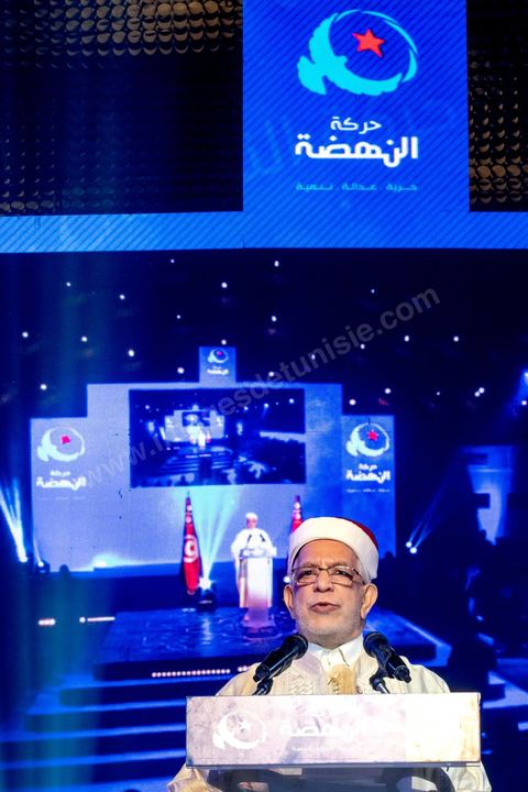 30 août 2019 : Discours de Abdlefattah Mourou, premier candidat d'Ennahda aux présidentielles. Au palais des congrès de Tunis, le parti Ennahdha organise sa grande conférence de présentations des candidats et programmes pour les élections législatives et présidentielles de cette fin d'année 2019. Présentation du programme électoral, présentation des têtes de listes législatives, et, à leur tête le Rached Ghannouchi, qui se présente comme député sur Tunis, et,  pésentation du  premier candidat à la présidentielle pour le parti, Abdlefattah