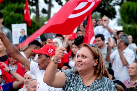 September 7, 2019: In Monastir, on the esplanade in front of Habib Bourguiba’s mausoleum, Abdelkarim Zbidi, a last-minute candidate who describes himself as independent, held his first public rally as part of his presidential campaign. After visiting Bourguiba’s grave, Zbidi addressed a crowd of 3,000 people with a 15-minute speech. 