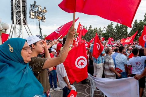 September 7, 2019: In Monastir, on the esplanade in front of Habib Bourguiba’s mausoleum, Abdelkarim Zbidi, a last-minute candidate who describes himself as independent, held his first public rally as part of his presidential campaign. After visiting Bourguiba’s grave, Zbidi addressed a crowd of 3,000 people with a 15-minute speech. 