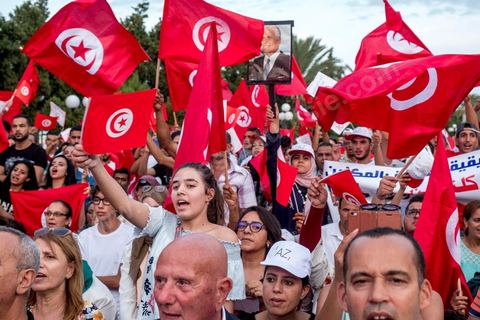 September 7, 2019: In Monastir, on the esplanade in front of Habib Bourguiba’s mausoleum, Abdelkarim Zbidi, a last-minute candidate who describes himself as independent, held his first public rally as part of his presidential campaign. After visiting Bourguiba’s grave, Zbidi addressed a crowd of 3,000 people with a 15-minute speech. 