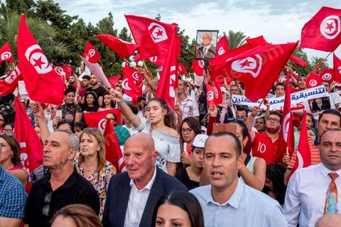 September 7, 2019: In Monastir, on the esplanade in front of Habib Bourguiba’s mausoleum, Abdelkarim Zbidi, a last-minute candidate who describes himself as independent, held his first public rally as part of his presidential campaign. After visiting Bourguiba’s grave, Zbidi addressed a crowd of 3,000 people with a 15-minute speech. 