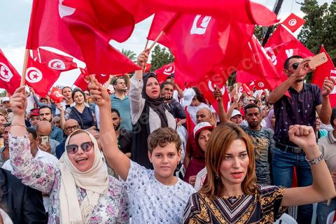 September 7, 2019: In Monastir, on the esplanade in front of Habib Bourguiba’s mausoleum, Abdelkarim Zbidi, a last-minute candidate who describes himself as independent, held his first public rally as part of his presidential campaign. After visiting Bourguiba’s grave, Zbidi addressed a crowd of 3,000 people with a 15-minute speech. 