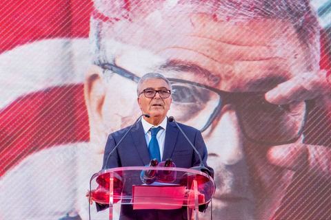September 7, 2019: In Monastir, on the esplanade in front of Habib Bourguiba’s mausoleum, Abdelkarim Zbidi, a last-minute candidate who describes himself as independent, held his first public rally as part of his presidential campaign. After visiting Bourguiba’s grave, Zbidi addressed a crowd of 3,000 people with a 15-minute speech. 