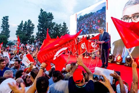 September 7, 2019: In Monastir, on the esplanade in front of Habib Bourguiba’s mausoleum, Abdelkarim Zbidi, a last-minute candidate who describes himself as independent, held his first public rally as part of his presidential campaign. After visiting Bourguiba’s grave, Zbidi addressed a crowd of 3,000 people with a 15-minute speech. 