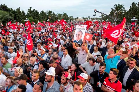 September 7, 2019: In Monastir, on the esplanade in front of Habib Bourguiba’s mausoleum, Abdelkarim Zbidi, a last-minute candidate who describes himself as independent, held his first public rally as part of his presidential campaign. After visiting Bourguiba’s grave, Zbidi addressed a crowd of 3,000 people with a 15-minute speech. 