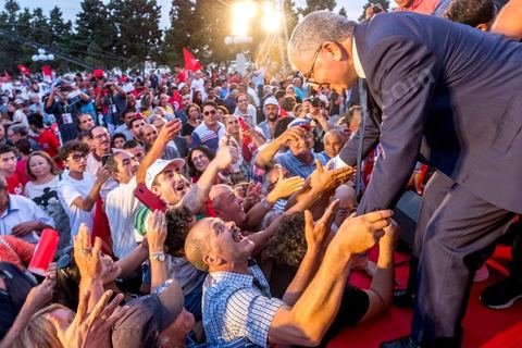 September 7, 2019: In Monastir, on the esplanade in front of Habib Bourguiba’s mausoleum, Abdelkarim Zbidi, a last-minute candidate who describes himself as independent, held his first public rally as part of his presidential campaign. After visiting Bourguiba’s grave, Zbidi addressed a crowd of 3,000 people with a 15-minute speech. 