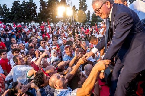 September 7, 2019: In Monastir, on the esplanade in front of Habib Bourguiba’s mausoleum, Abdelkarim Zbidi, a last-minute candidate who describes himself as independent, held his first public rally as part of his presidential campaign. After visiting Bourguiba’s grave, Zbidi addressed a crowd of 3,000 people with a 15-minute speech. 