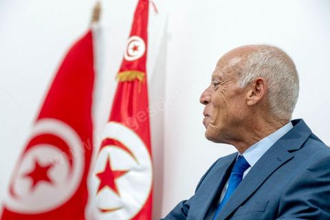 September 18: Profile of Kais Saïed, a presidential candidate who won the first round with 18.4% of the vote; he will face imprisoned candidate Nabil Karoui in the presidential runoff sometime in October. Kais Saïed, a law professor and an unconventional, independent candidate, is a conservative. Since his victory, he has received support not only from the Islamists of Ennahdha but also from losing candidates such as Abbou and Marzouki. Here he is in his campaign office in downtown Tunis. 
